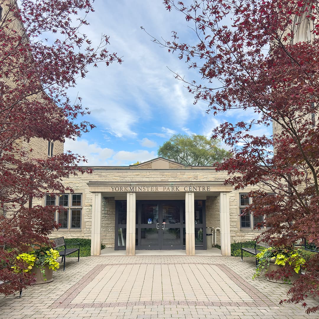 entry to Yorkminster Park Gallery Toronto
