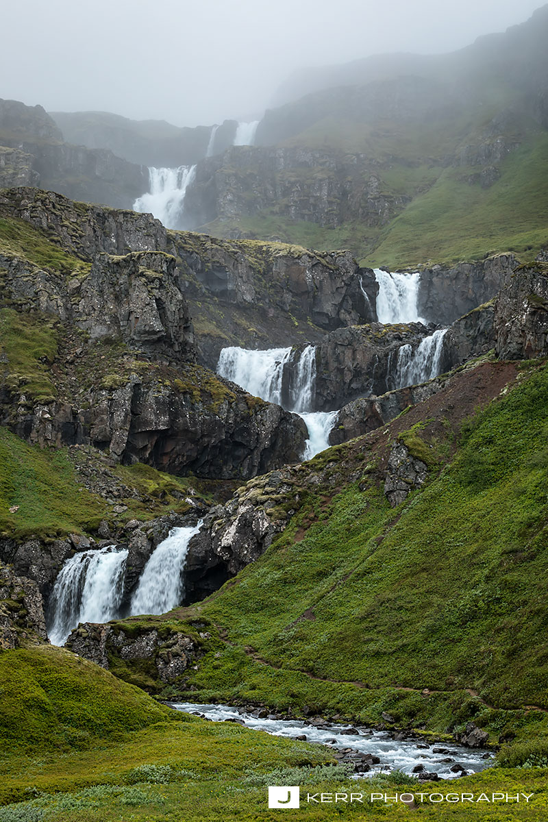 Sveinsstekksfoss is tucked away in Iceland's East Fjords.