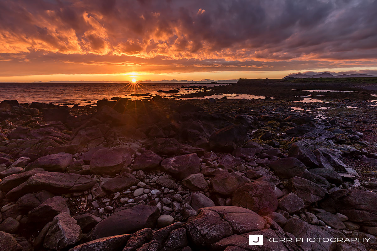 Akranes Sunset in Iceland