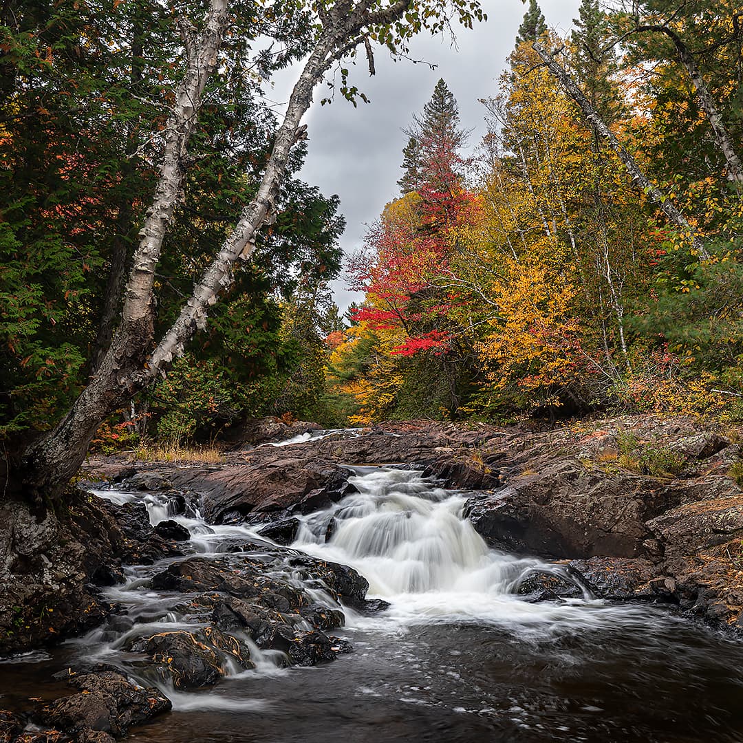 long exposure photo of waterfalls in Northern Ontario