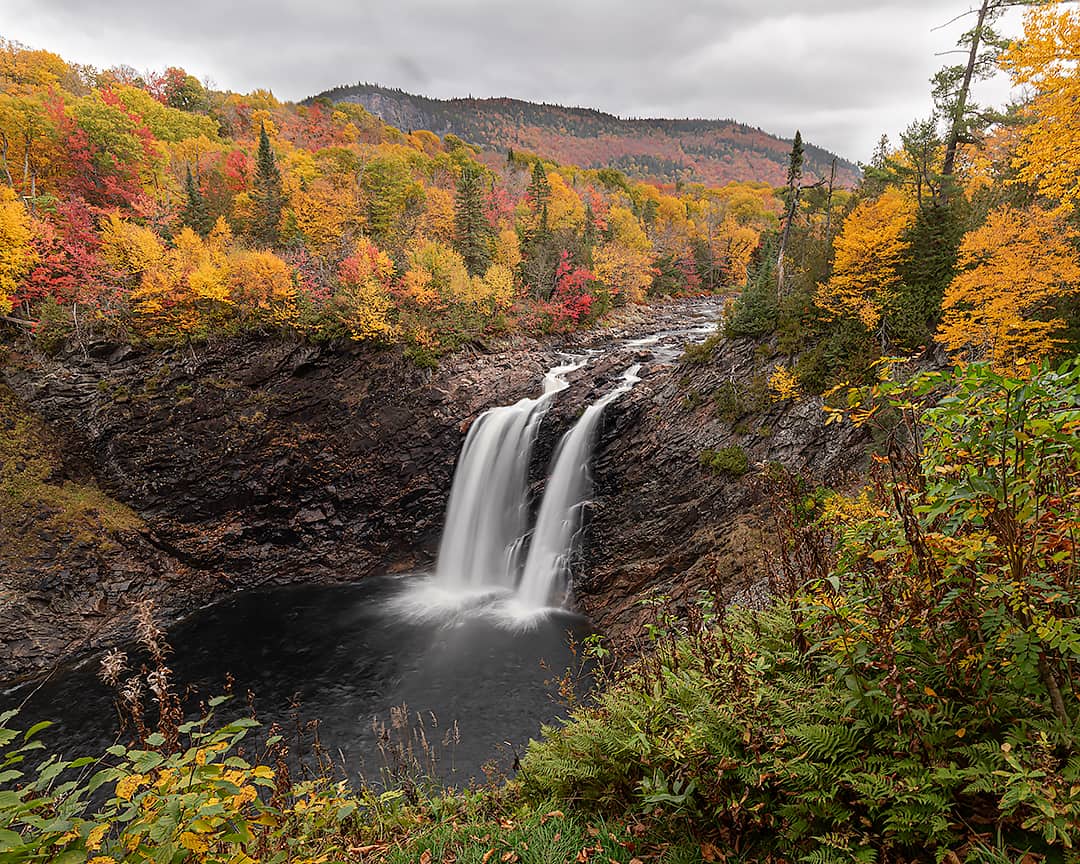 75-foot waterfall in the autumn